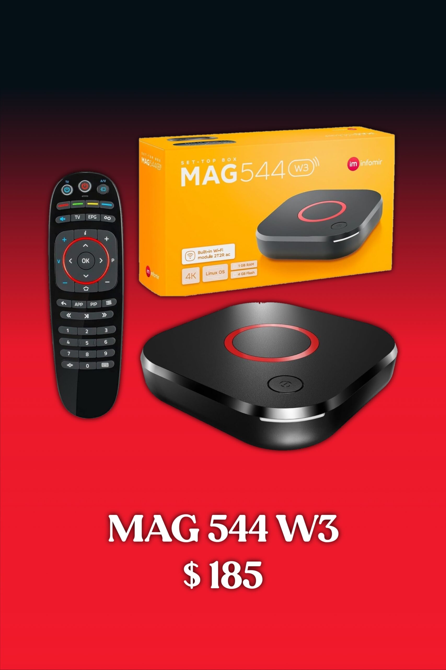 IPTV Moldova MAG 544 W3 4K streaming device
