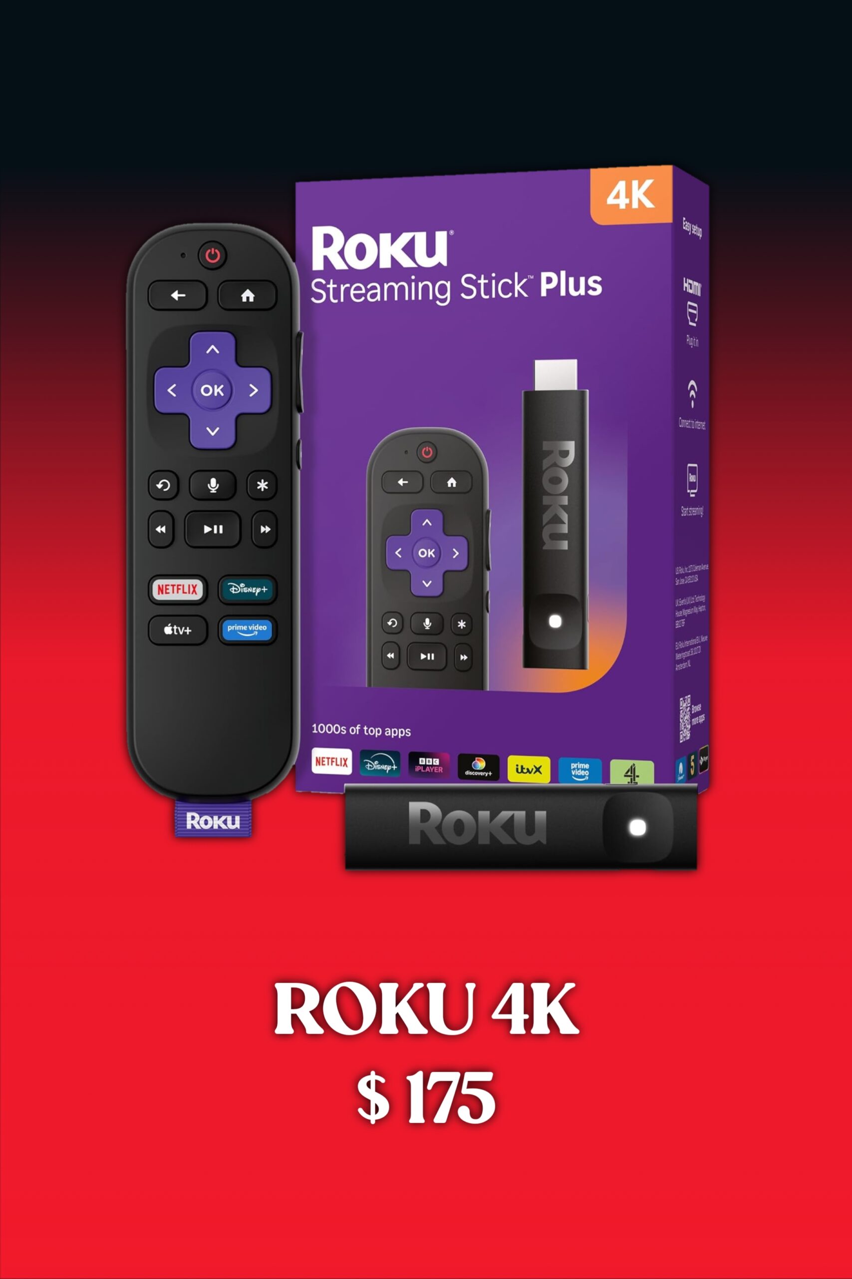 Roku 4K IPTV Moldova streaming device